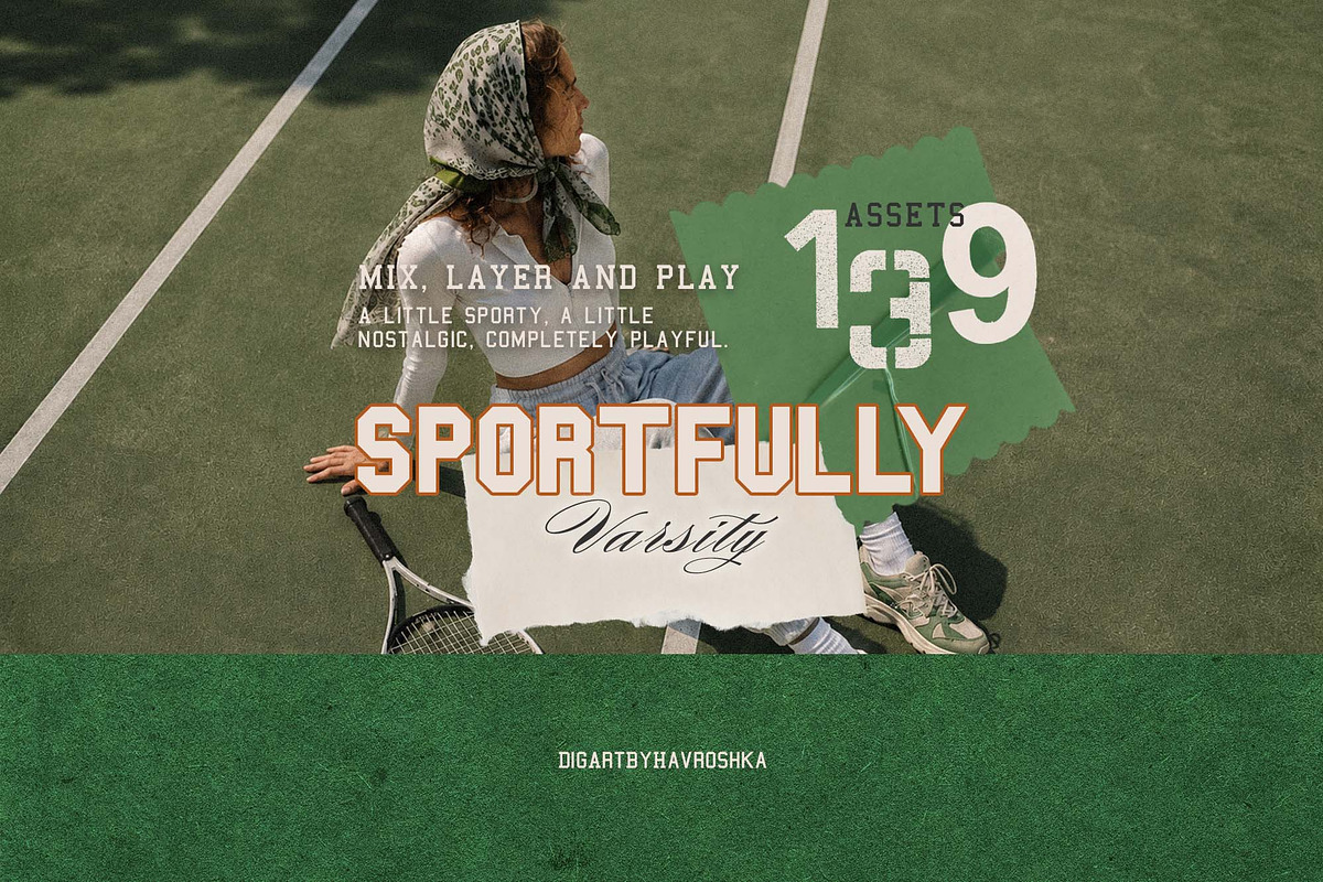 Sportfully Varsity Collection, an Object Graphic by DigARTbyHavroshka (Photo 14 of 15)
