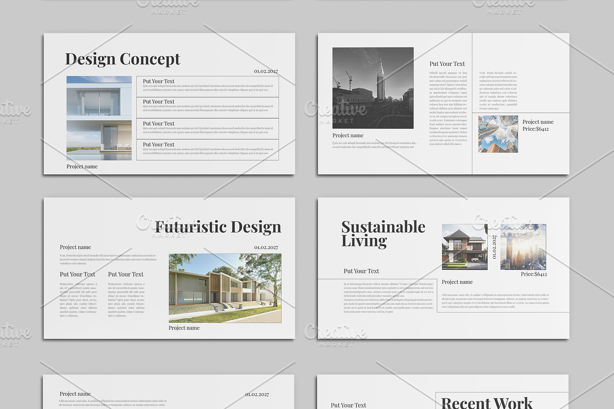 Architecture Portfolio Presentatio, a Presentation Template by ClickPaint_Studio (Photo 3 of 6)