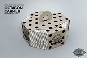 Octagon Box Carrier Packaging Mockup, a Cups & Container Mockup by INCDesign (Thumbnail 4 of 7)