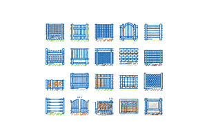 Fence And Gate Exterior Security, an Object Illustration by pikepicture