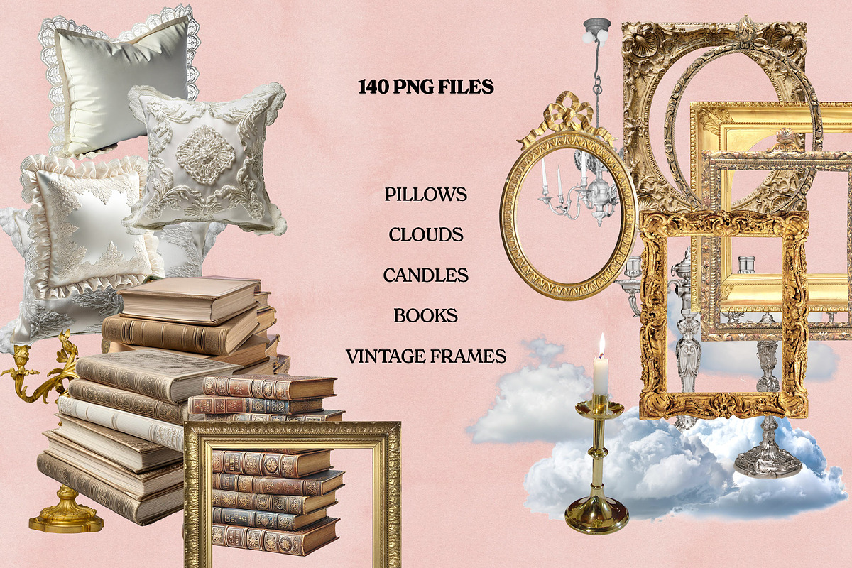 Coquette core Cottage Collage Pack, an Object Graphic by Marie T (Photo 6 of 10)