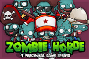 Zombie Horde - Game Sprites, an Illustration by pzUH (Thumbnail 1 of 7)