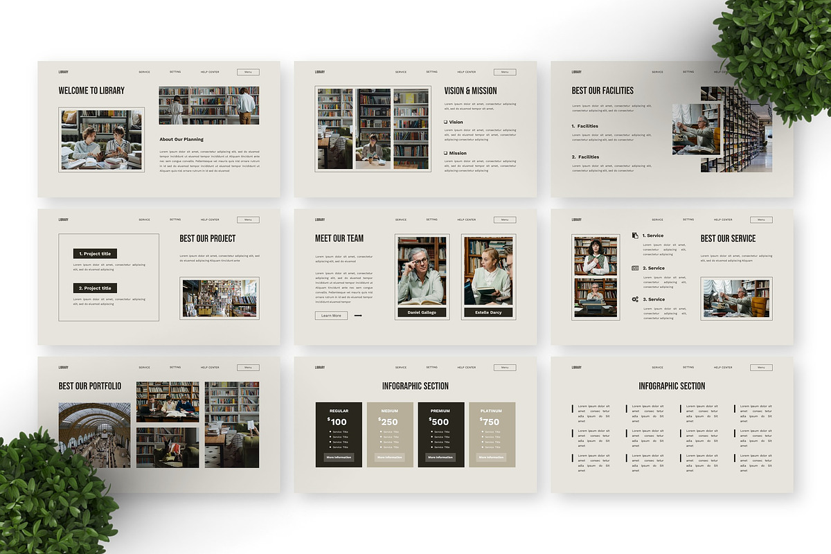 Library - Education Google Slide, a Presentation Template by Deepslide Studio (Photo 5 of 6)
