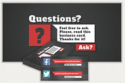 Simple flat business card, a Business Card Template by Contentment (Thumbnail 1 of 4)