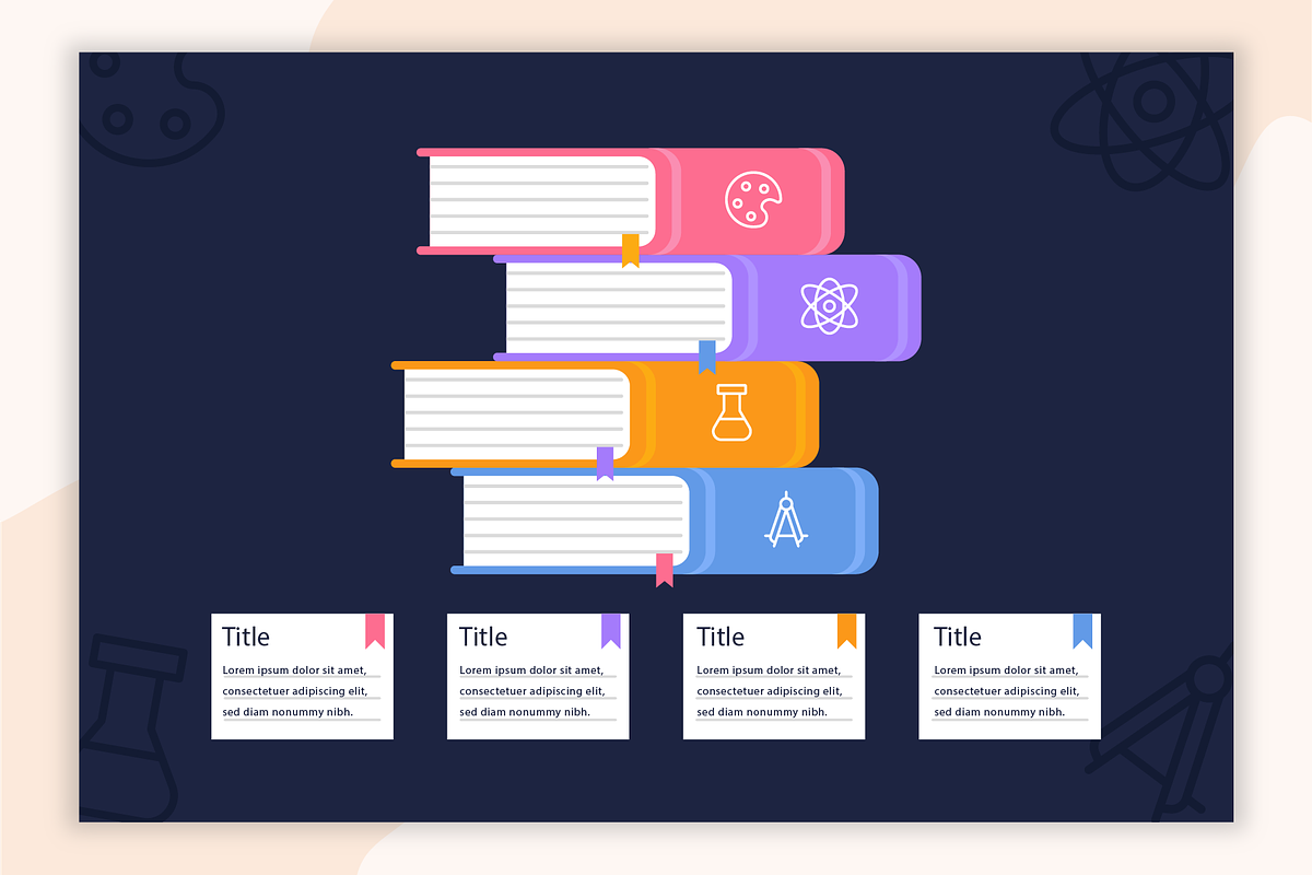 Education Infographic Template, a Templates & Theme by Bartama Graphic (Photo 3 of 4)