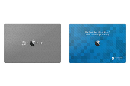 Apple MacBook 15 2017 Vinyl Skin, a Books Magazine Mockup by