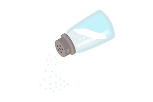 Salt shaker vector isolated on white, an Object Illustration by Nadzin