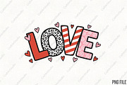 Valentine Love Valentines PNG, an Illustration by CraftArtStudio (Thumbnail 1 of 4)