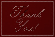 Fine Stitch Embroidered Script Font, a Script Font by AnMark (Thumbnail 12 of 13)