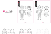Body Template for Fashion Design A4, an Illustration by HYDNSTUDIO (Thumbnail 2 of 9)