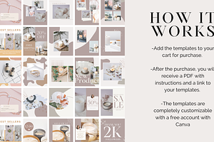 Candle Business Instagram Templates