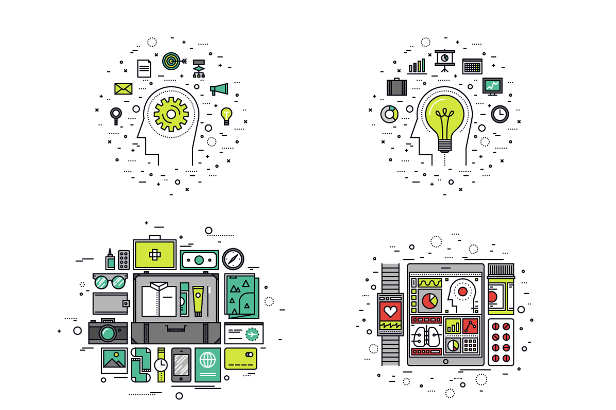 Thinline Illustrations Collection, a Finance Illustration by Anatolii Babii (Photo 4 of 4)