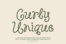Curly Unique - A Playful Script Font