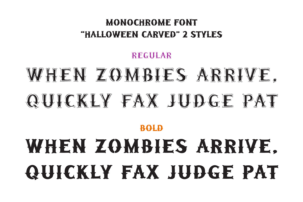 Halloween Pumpkins, a Script Font by Voysla's Shop (Photo 13 of 14)