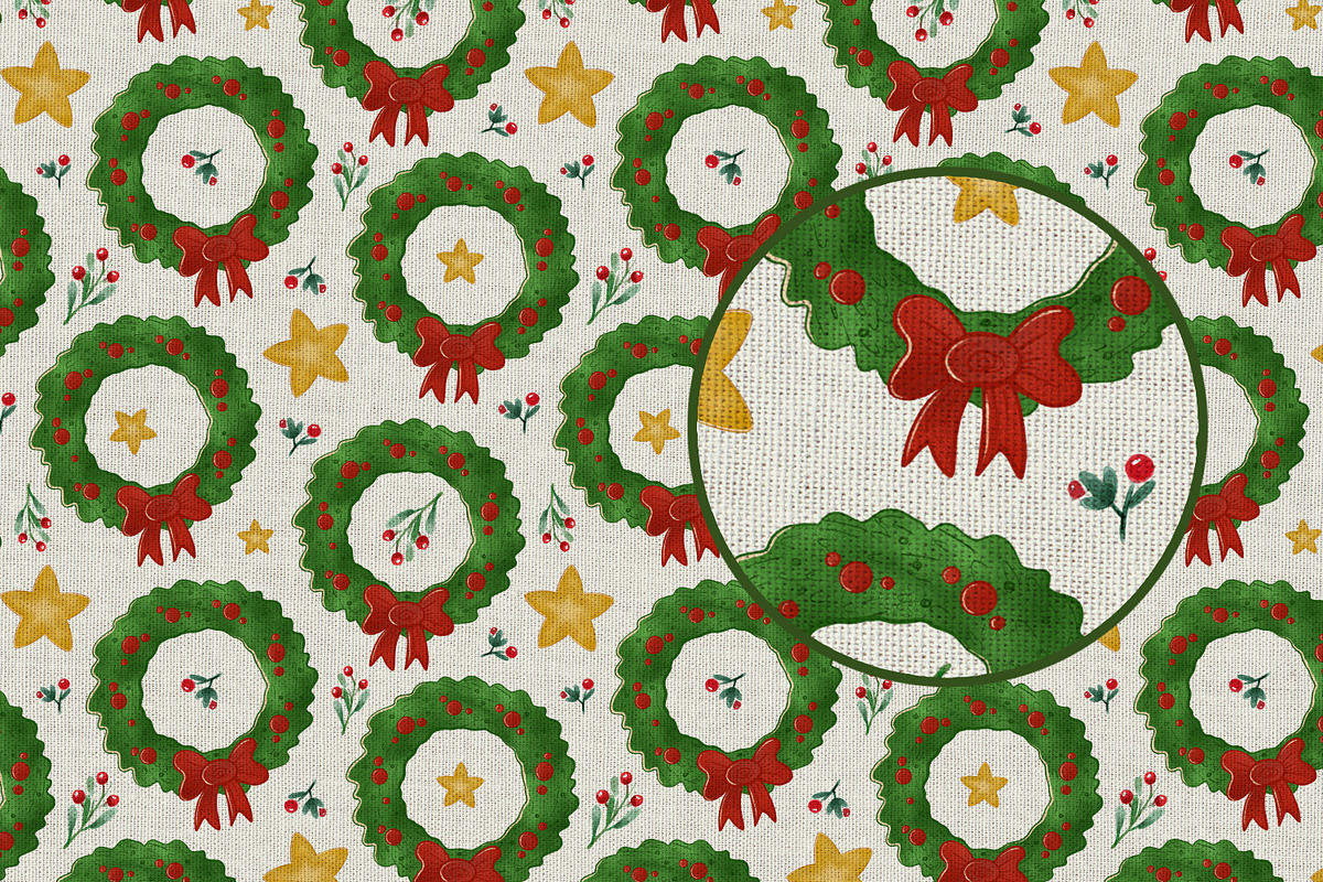 Xmas Ornaments Seamless Pattern, a Pattern Graphic by Kreeya Art Shop (Photo 9 of 10)