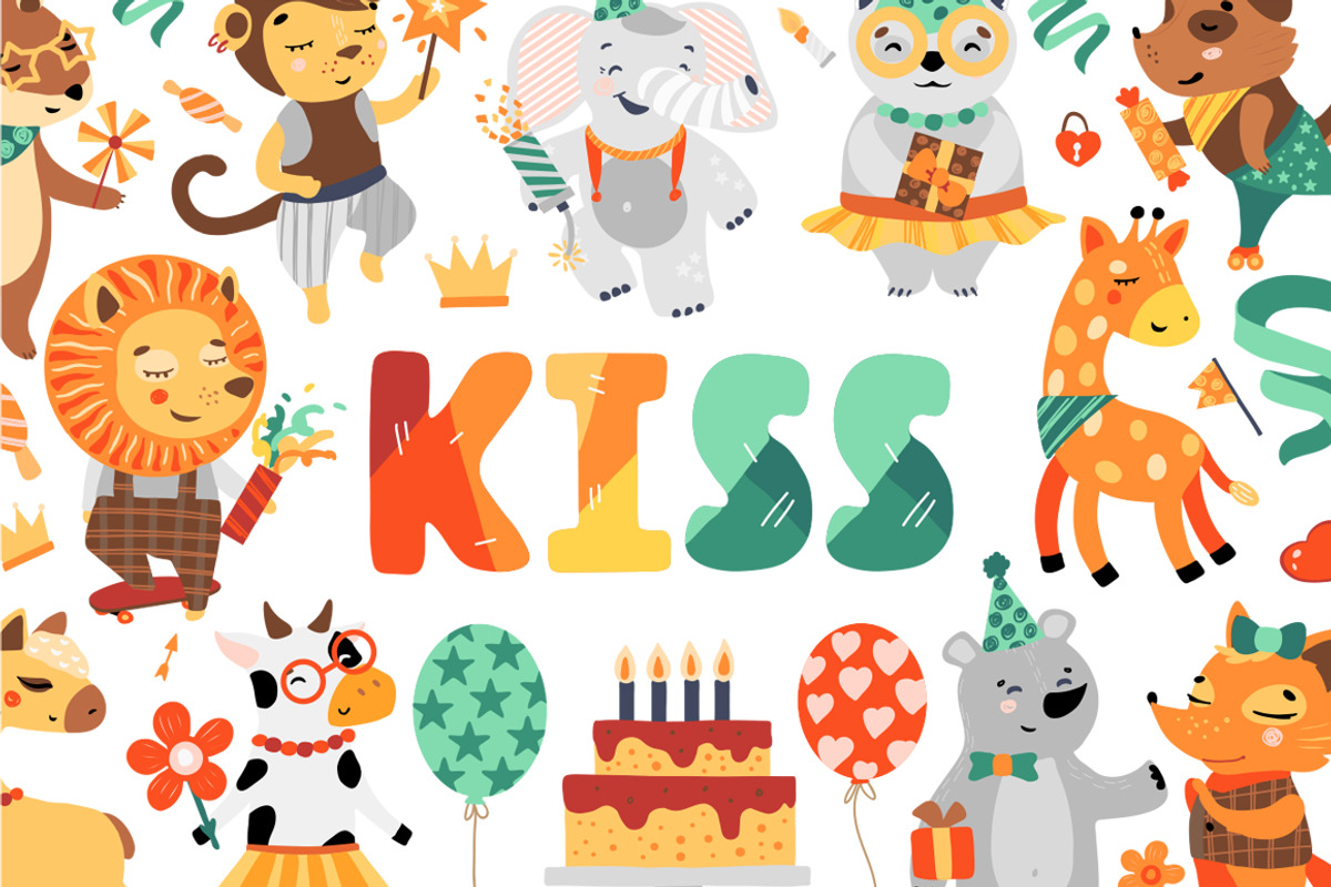 Happy Birthday. Kids illustrations., an Animal Illustration by Luba Vega (Photo 20 of 20)