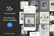French traveler Canva templates, a Social Media Template by Visual Animal (Thumbnail 1 of 11)