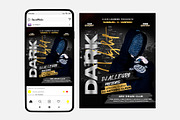 Dark Night Events Instagram (PSD), a Social Media Template by studioflyers.com (Thumbnail 1 of 2)