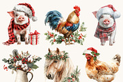 Cozy Barn Christmas Clipart Bundle, a Seasonal Illustration by Design Scotch (Thumbnail 5 of 8)