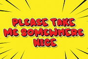 Uh, I'm Hurtz | Cartoon Fonts, a Font by Crump Hand (Thumbnail 6 of 8)