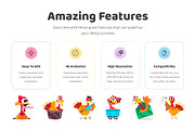 Animated Turkey Cartoon Stickers, a Duotone Icon by Vectors Market (Thumbnail 2 of 3)