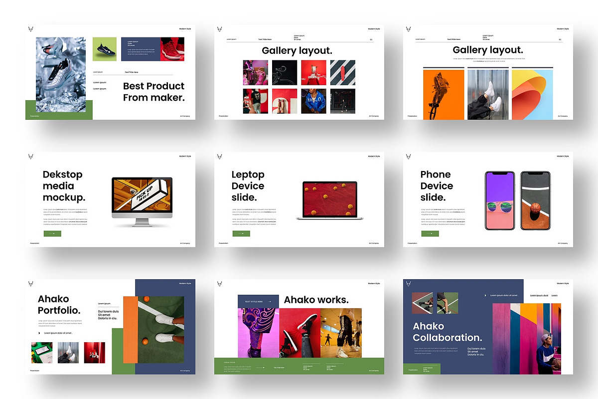 Ahako - Business Google Slide, a Presentation Template by Dens Creative Studio (Photo 4 of 6)