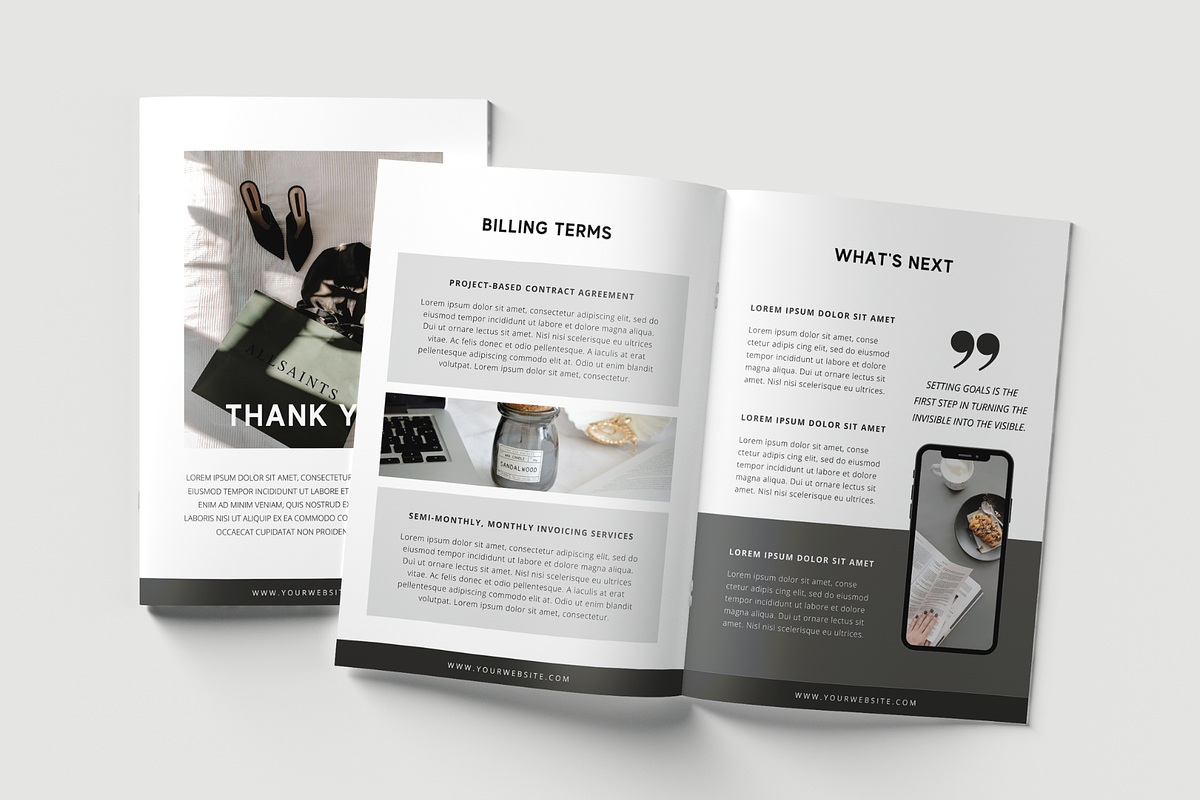 Client Welcome Packet Template, a Magazine Template by ShopRShop (Photo 6 of 8)