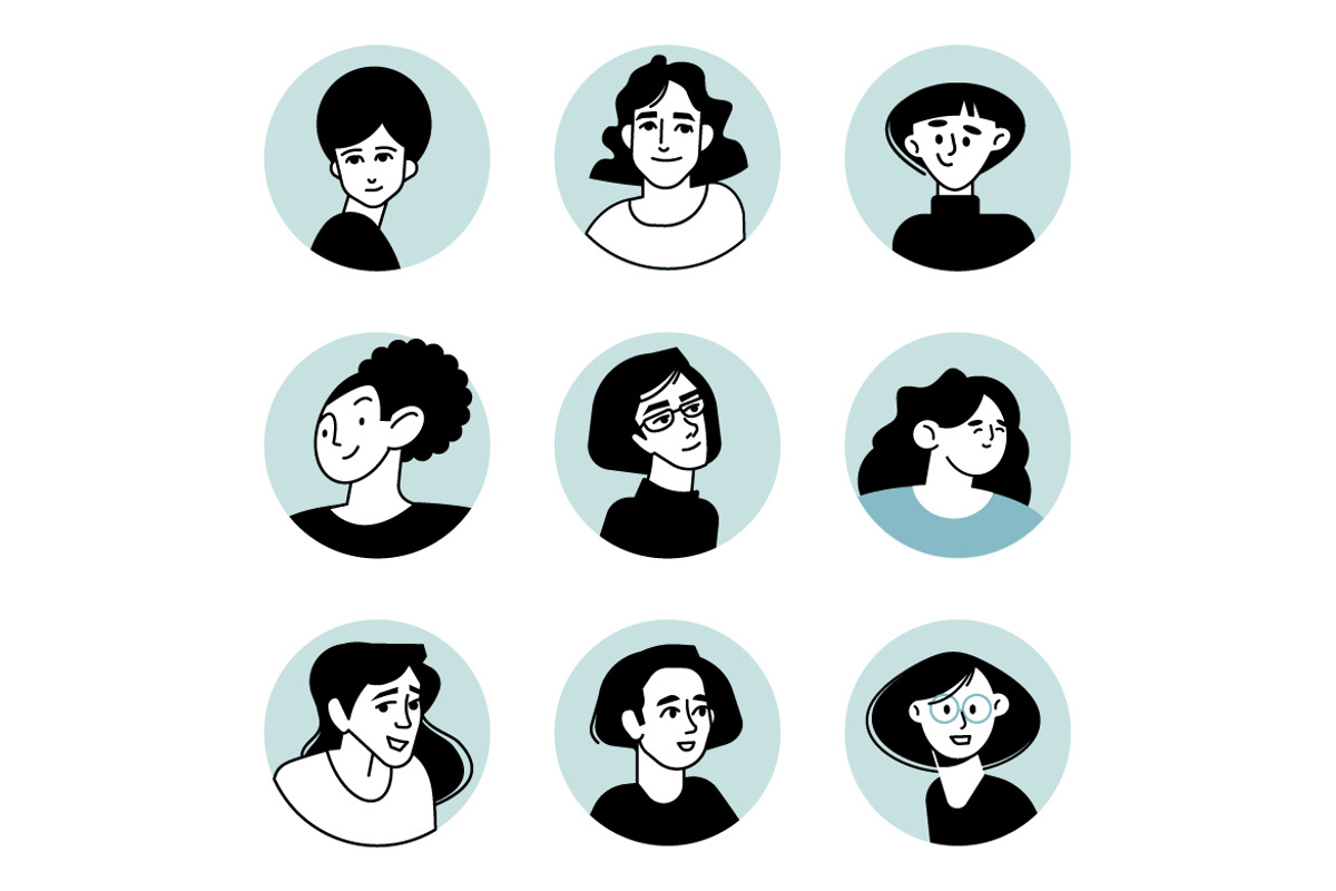 People avatar icons, an Icon by PureSolution (Photo 5 of 13)