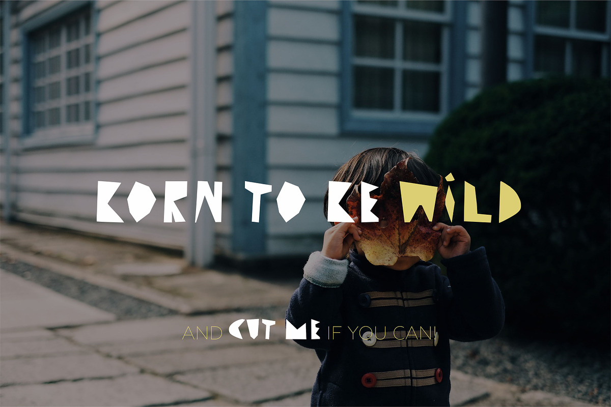 CUT ME if you can. Uppercase font. preview 4