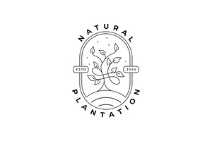 Minimalist Organic Botanical Logo, a Branding & Logo Template by Pyruos ID
