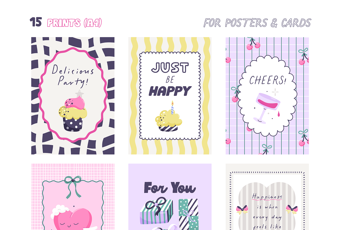Funny Party Graphics Collection, an Object Graphic by Animoon (Photo 16 of 17)