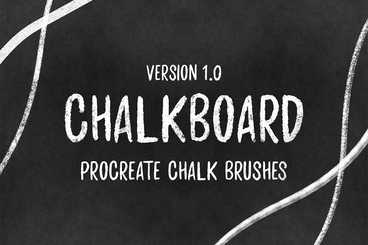 Chalkboard 1.0 for Procreate, a Brush Add-On by Design av MAD (Photo 1 of 5)