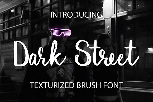 Dark Street - script font preview 8