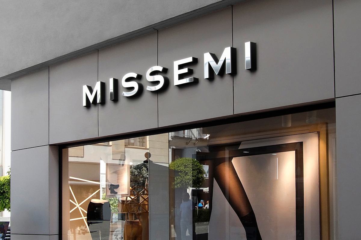 Logo Mockup Chrome 3D Sign Store, an Advertising Mockup by Asylab (Photo 1 of 5)