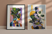 Cubist Floral Portrait Illustration, a Decorative Illustration by Housui Patterns (Thumbnail 11 of 17)