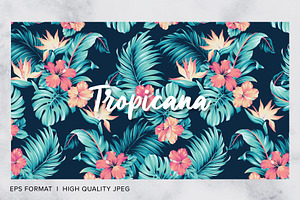 Tropicana, Tropical Seamless Pattern