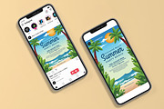 Summer Beach Flyer Social Media, a Flyer Template by Perucha studio (Thumbnail 2 of 3)
