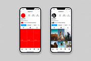 Instagram Template Mockup PSD, a Social Media Template by Dilshod Sobirov (Thumbnail 9 of 19)