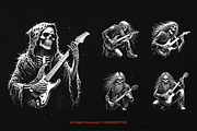 10 Bundle Dark Art Skull Guitarist, an Illustration by Morspective (Thumbnail 5 of 7)