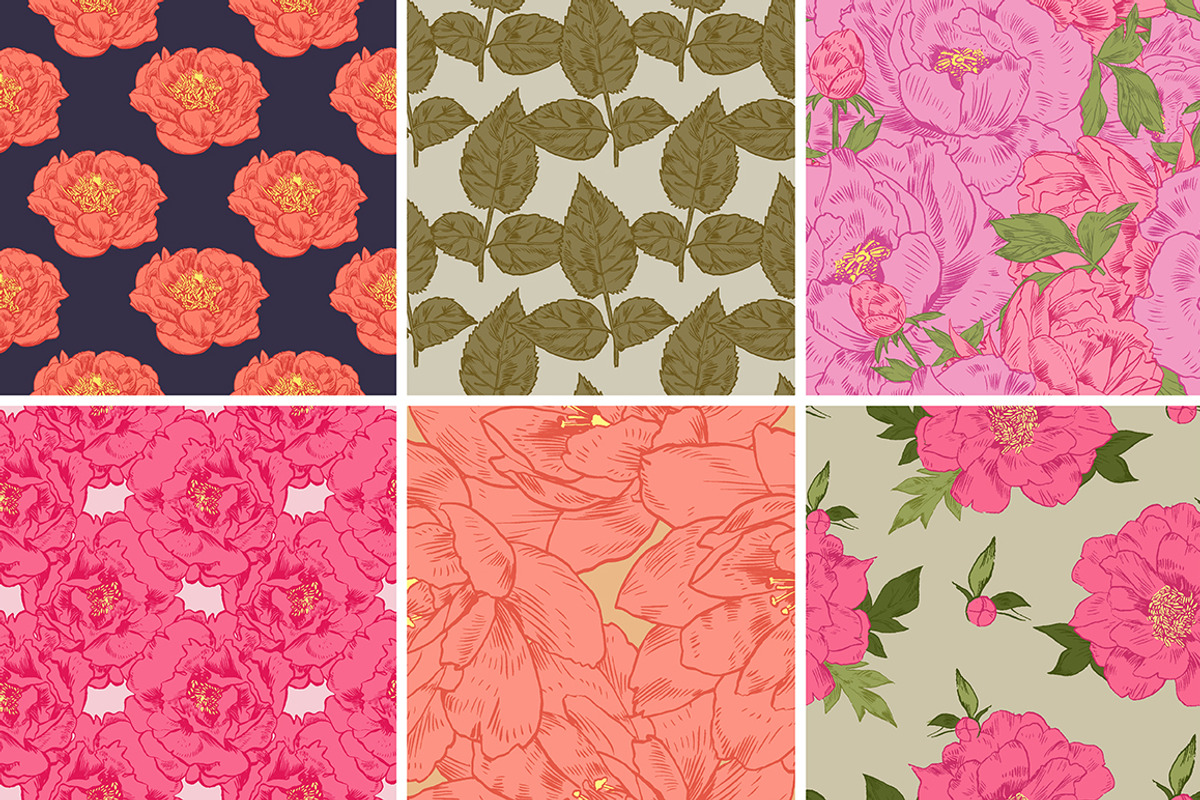 PEONES patterns, a Pattern Graphic by Tanya Akhmett (Photo 3 of 7)