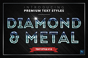 Diamond & Metal #2 - 16 Text Styles, a Layer Style Add-On by Jonas Stensgaard (Thumbnail 14 of 19)