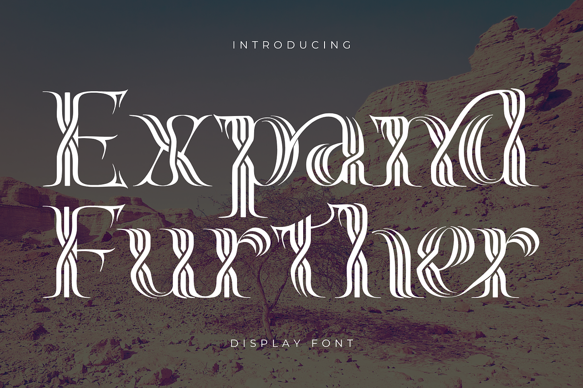 Expand Further – Inline Font, a Serif Font by 177Studio (Photo 1 of 8)
