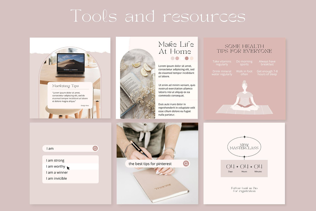Instagram Creator Canva templates, a Social Media Template by DesignKora (Photo 9 of 19)