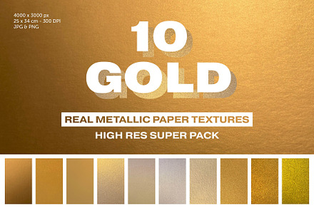 Real Gold Paper Textures