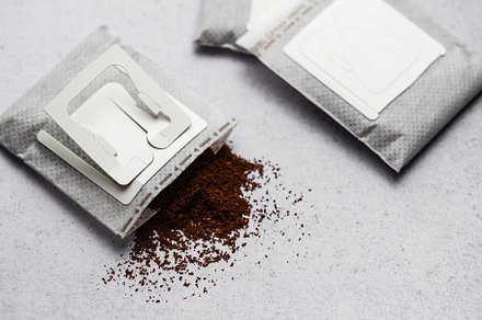 Drip coffee paper bags, a Beauty & Fashion Photo by Olena Rudo