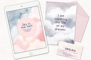 Cloudy Sky Background set, a Texture Illustration by swiejko (Thumbnail 3 of 6)