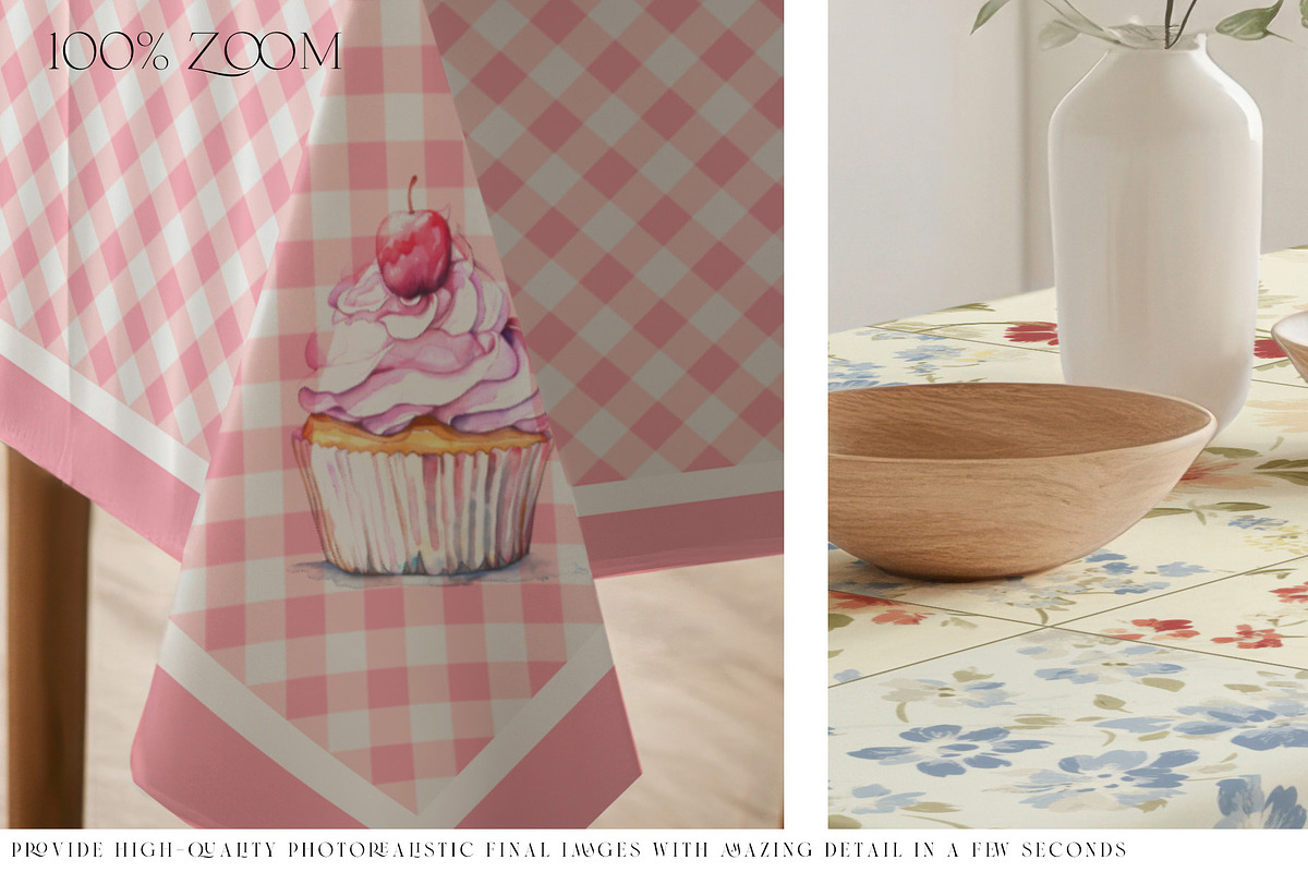 Tablecloths Mockups via Smart Object, a Product Mockup by mock-ups (Photo 6 of 18)