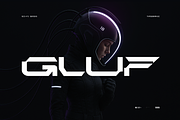 Gluf-Futuristic Font, a Sans Serif Font by Fortunes Co (Thumbnail 1 of 8)