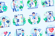 Doctor Illustration Art Set, a Healthcare Illustration by Brickclay (Thumbnail 5 of 9)