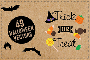 49 Halloween Vector Illustrations
